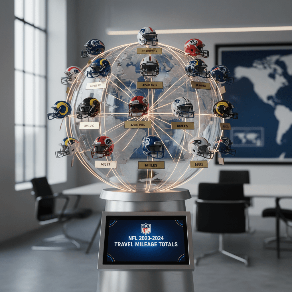 NFL Travel Mileage: 2026 Team Totals Analysis